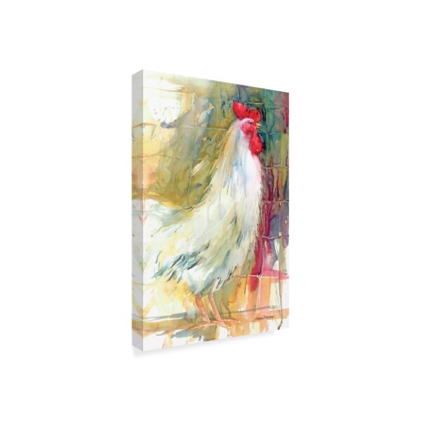 Annelein Beukenkamp 'White Rooster' Canvas Art,12x19